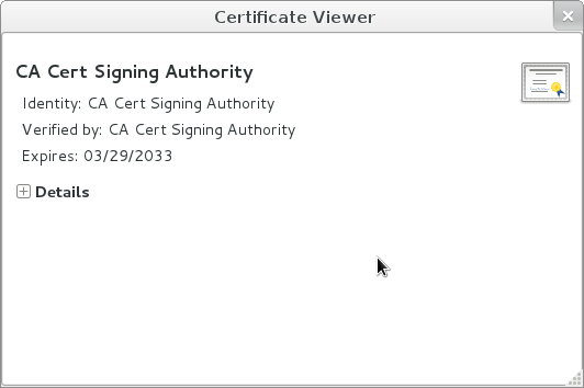Certificate viewer