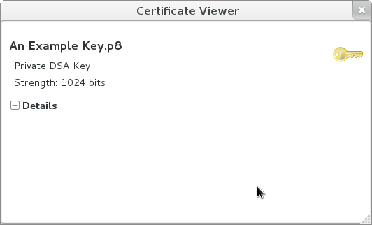 Certificate viewer